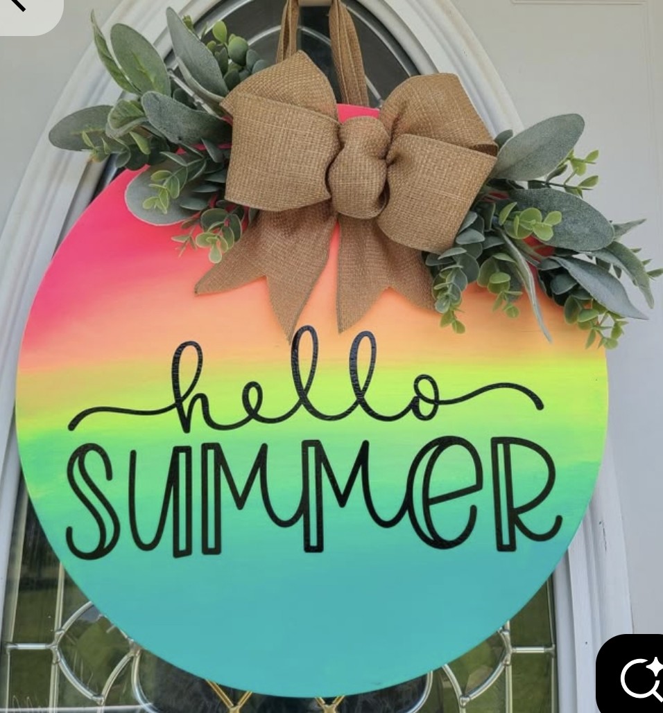 Hello Summer & Welcome (Summer) door hangers
