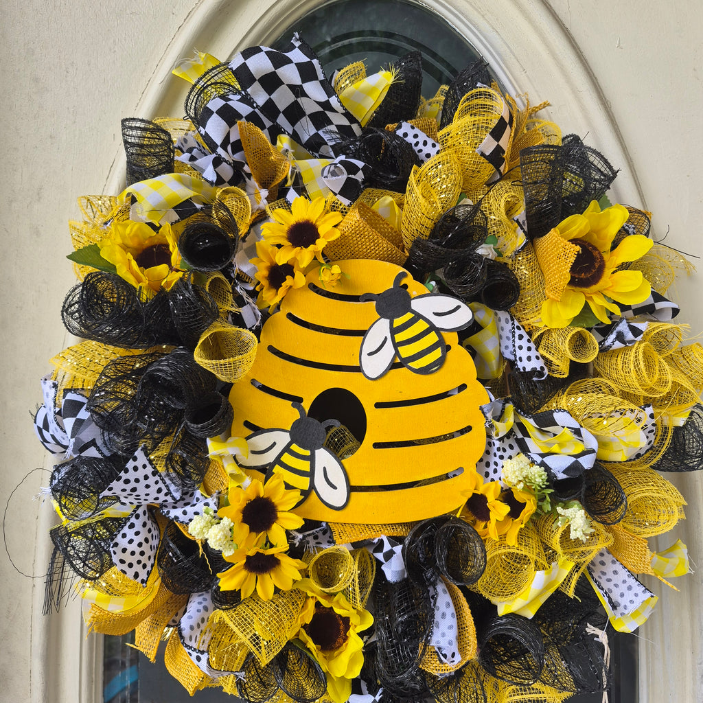Honeybee Summer Wreath