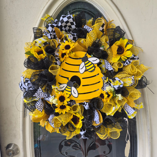 Honeybee Summer Wreath